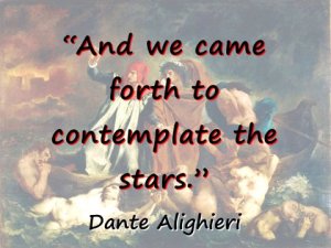 And We Came Forth - Dante
